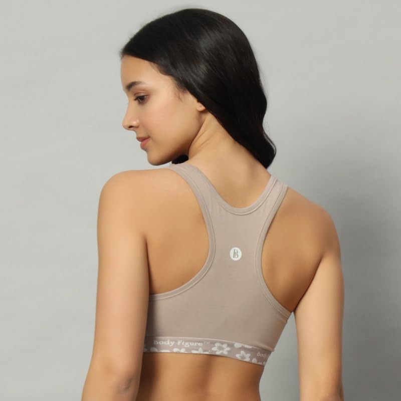 Racerback Sports Bra (Gray)