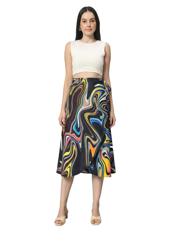 Everyday Wear Midi Wrap Skirt