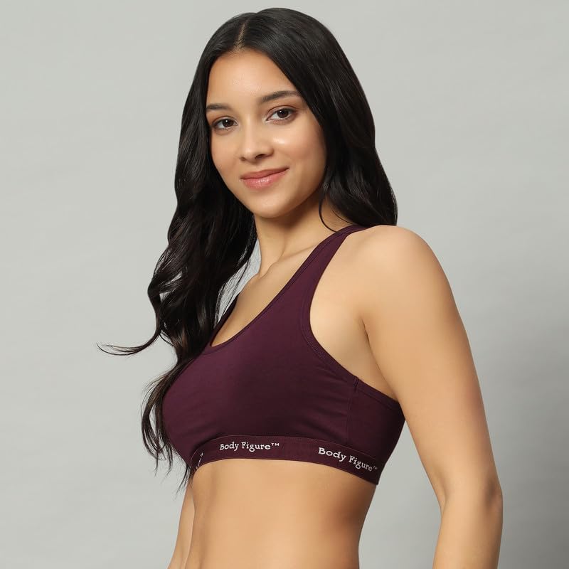 Racerback Sports Bra (Wine)