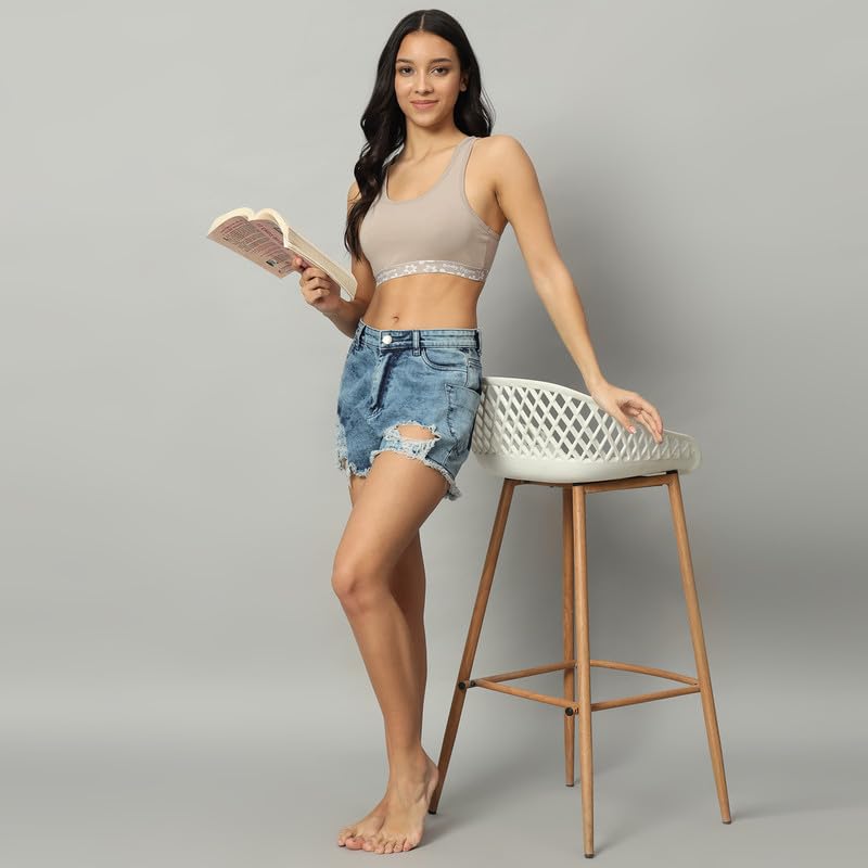 Racerback Sports Bra (Gray)