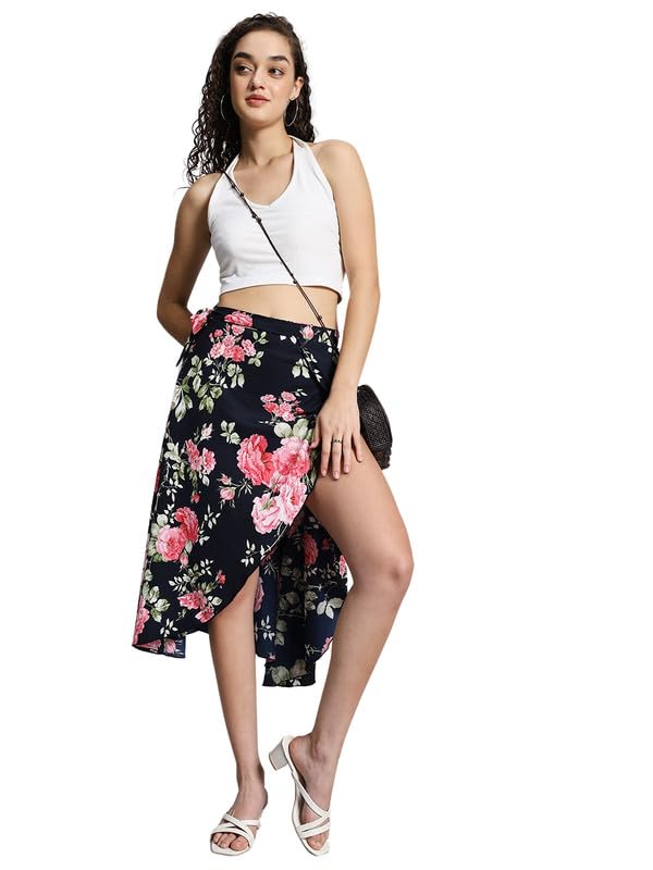 Everyday Wear Midi Wrap Skirt