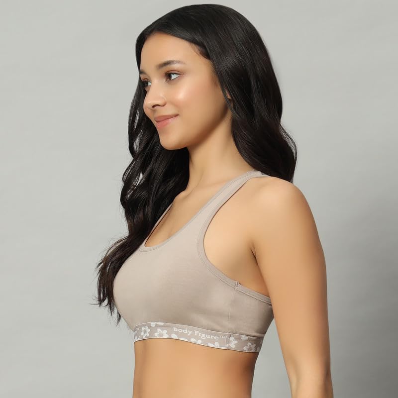 Racerback Sports Bra (Gray)