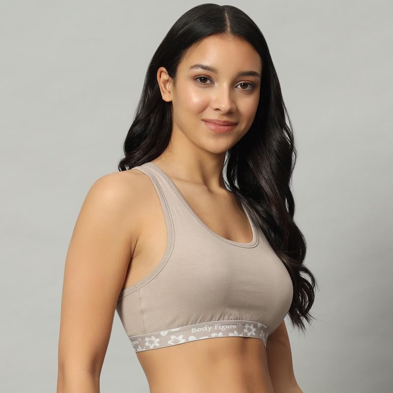 Racerback Sports Bra (Gray)