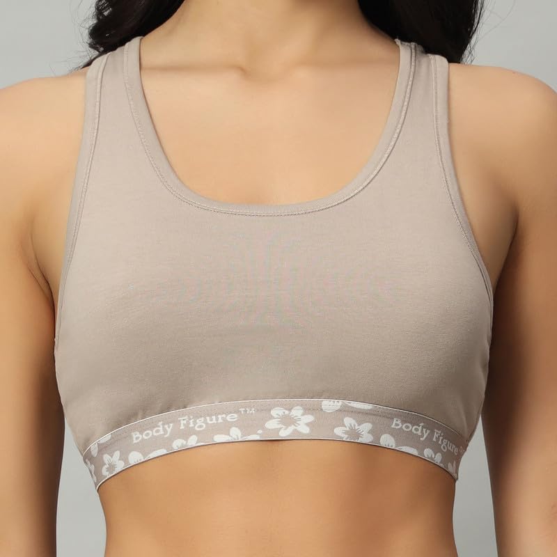 Racerback Sports Bra (Gray)
