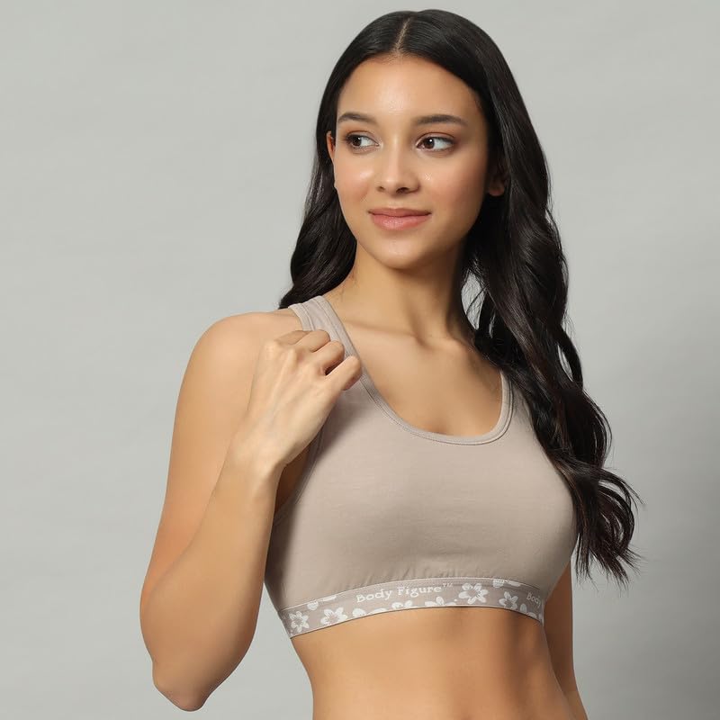 Racerback Sports Bra (Gray)