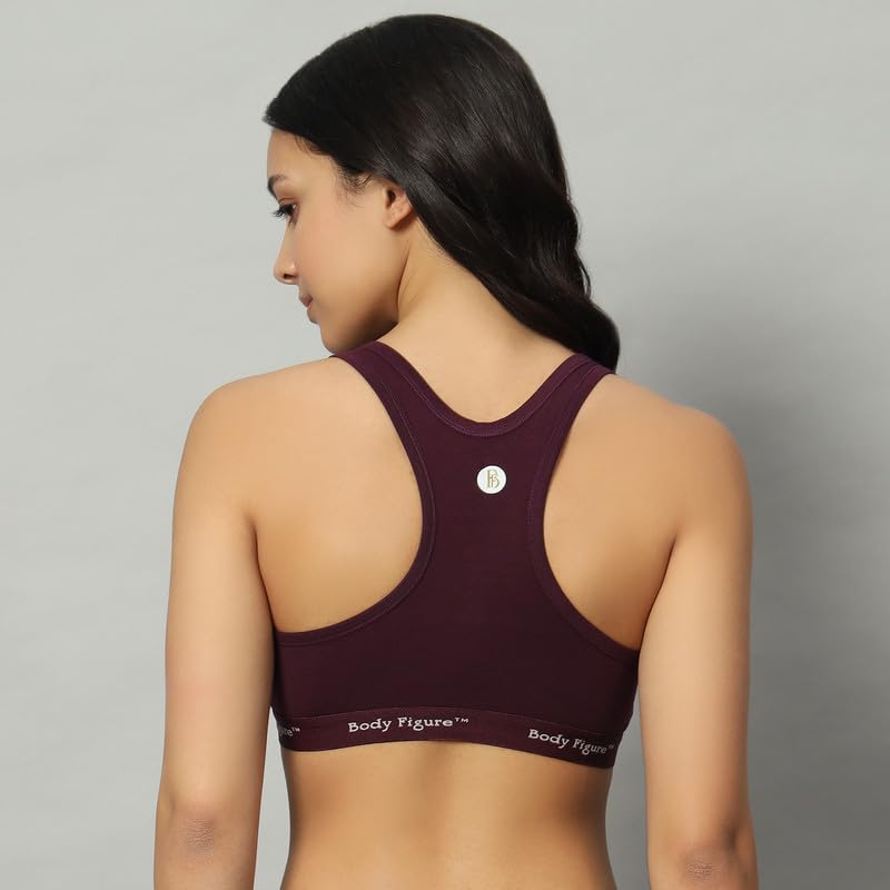 Racerback Sports Bra (Wine)