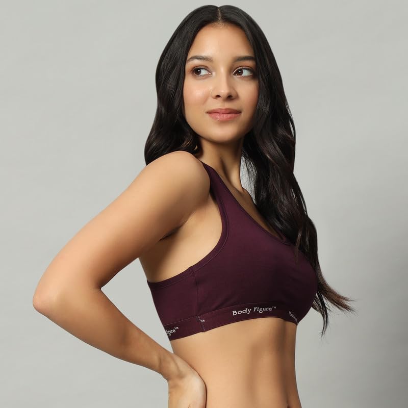 Racerback Sports Bra (Wine)