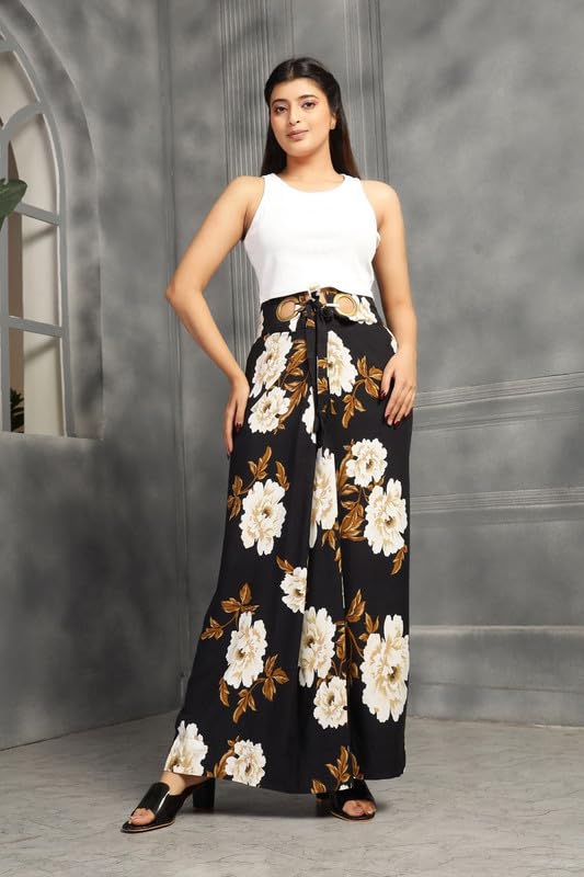 High-Waist Maxi Wrap Skirt with Brass Ring Closure