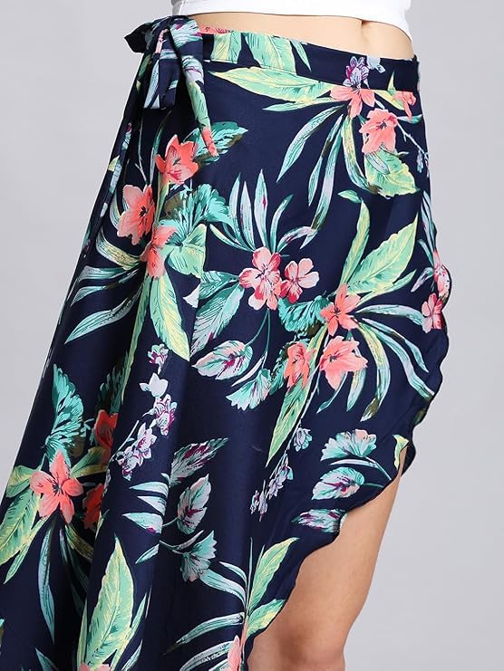 Everyday Wear Midi Wrap Skirt