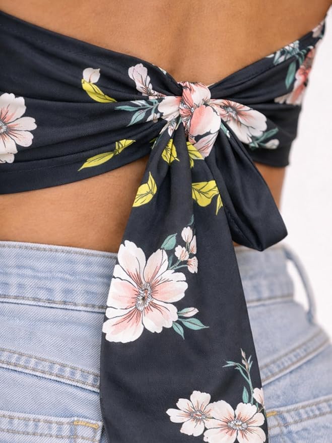 Halter Neck Wrap Top