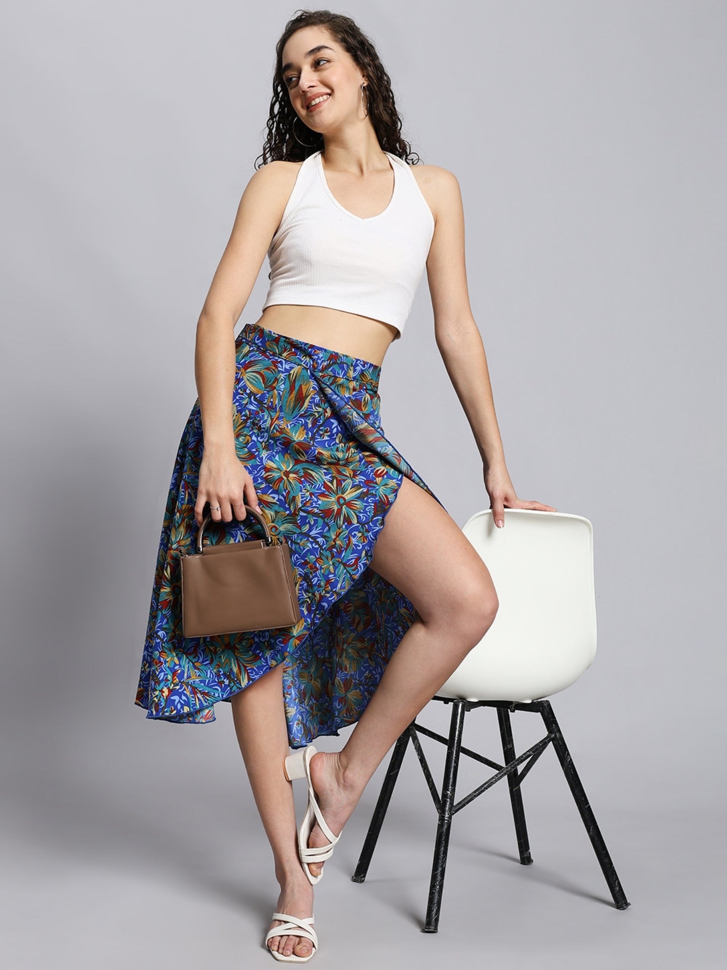 Everyday Wear Midi Wrap Skirt