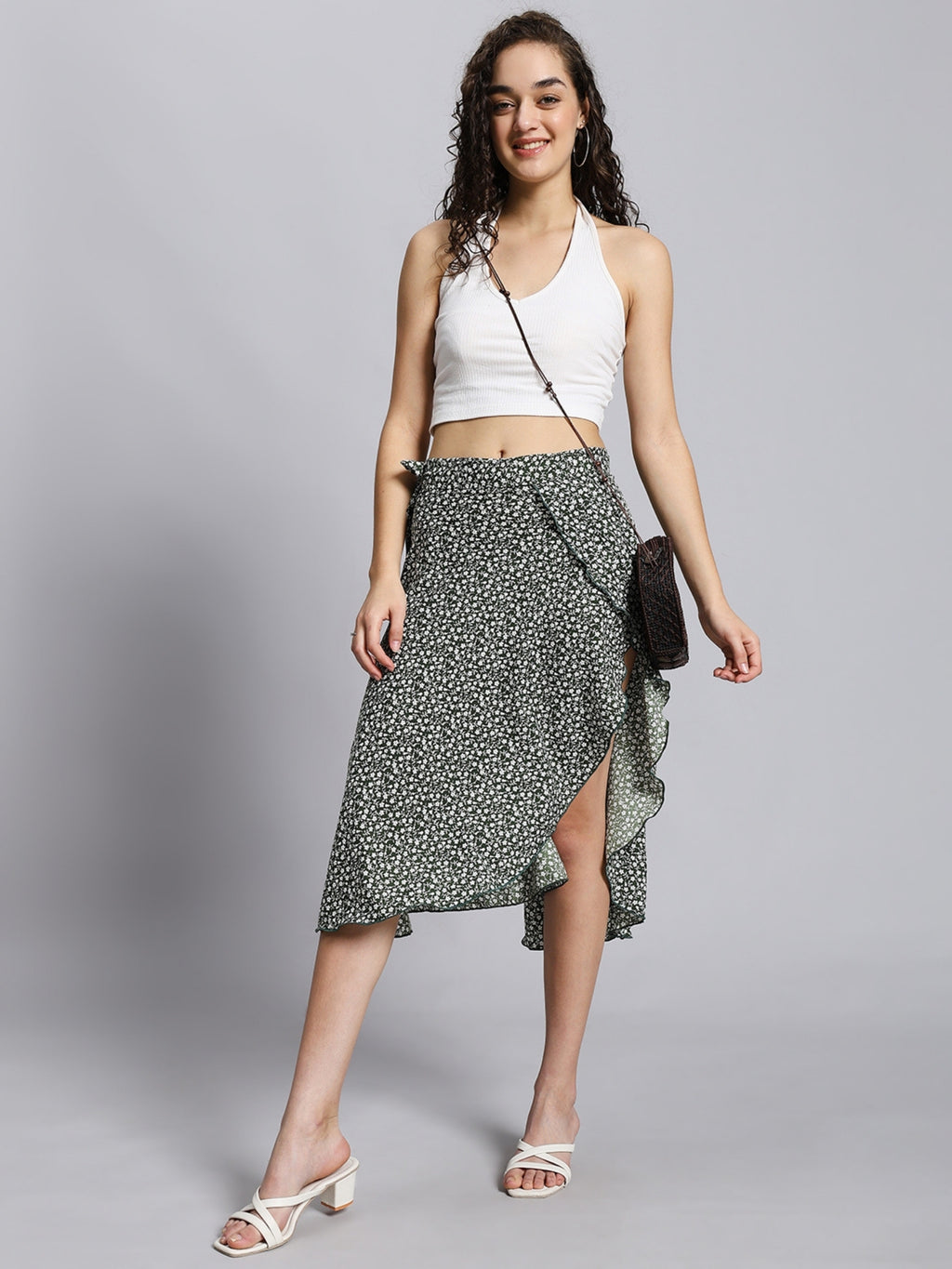 Everyday Wear Midi Wrap Skirt