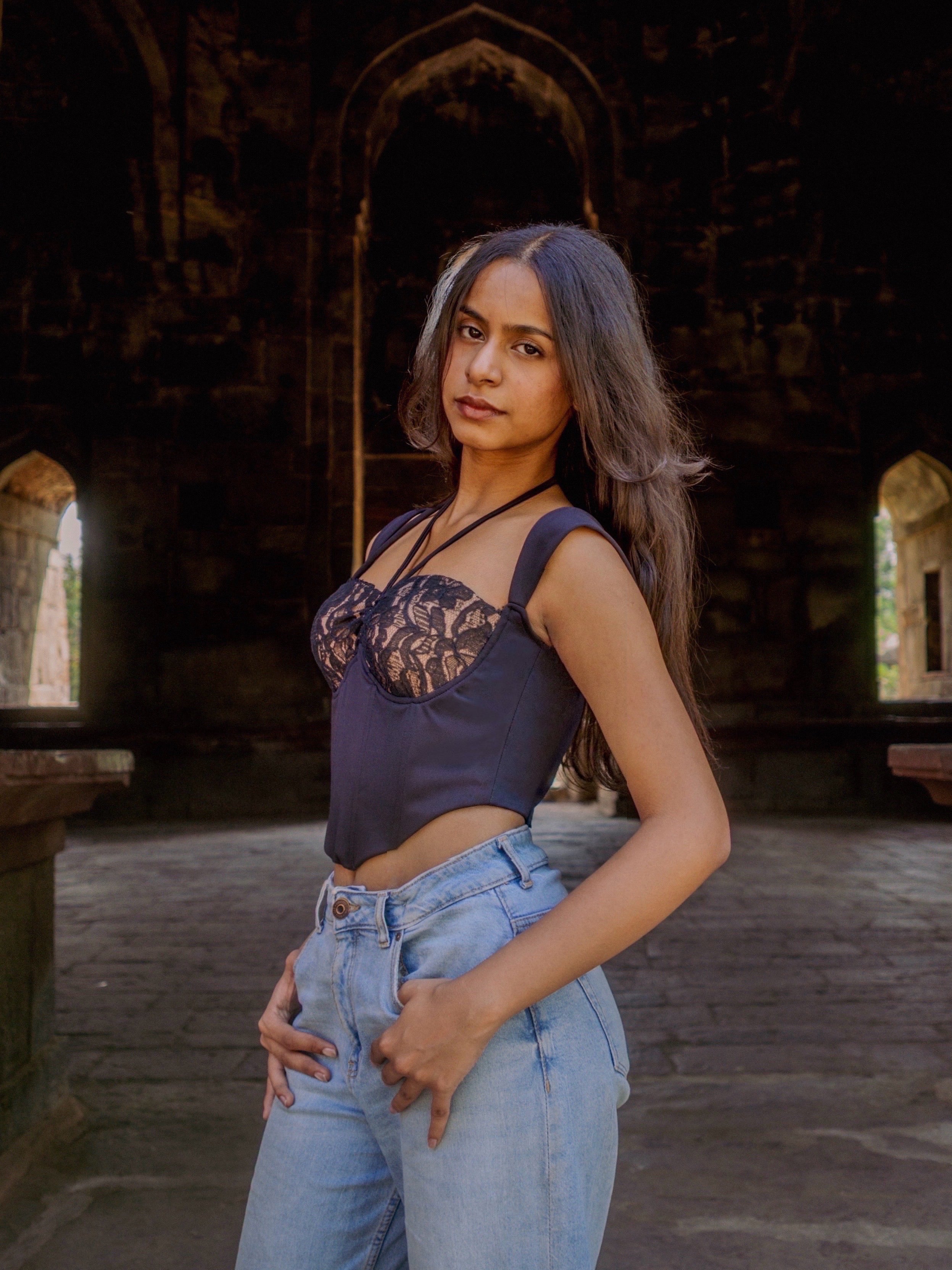 Midnight Lace Cup Bustier