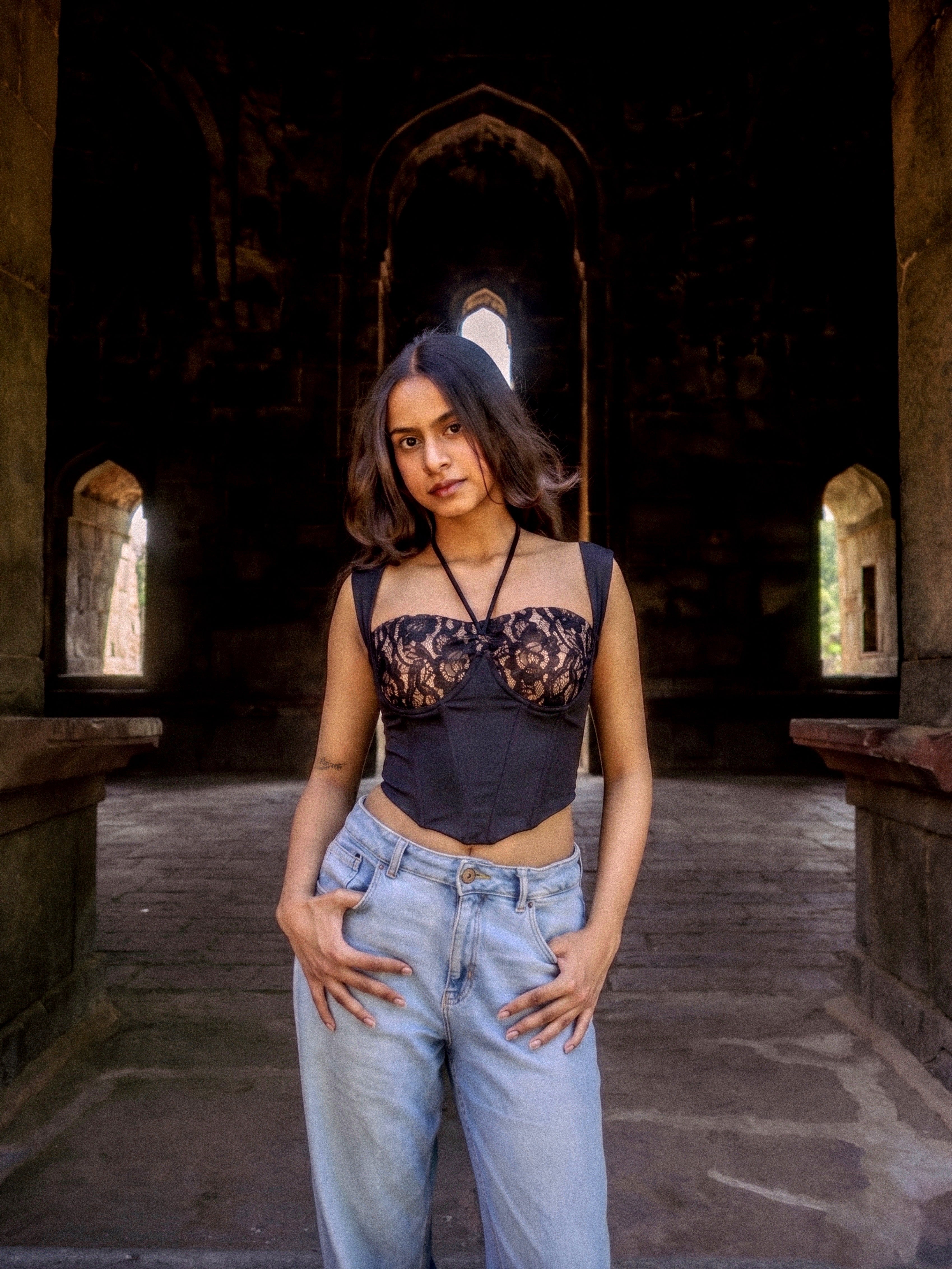 Midnight Lace Cup Bustier