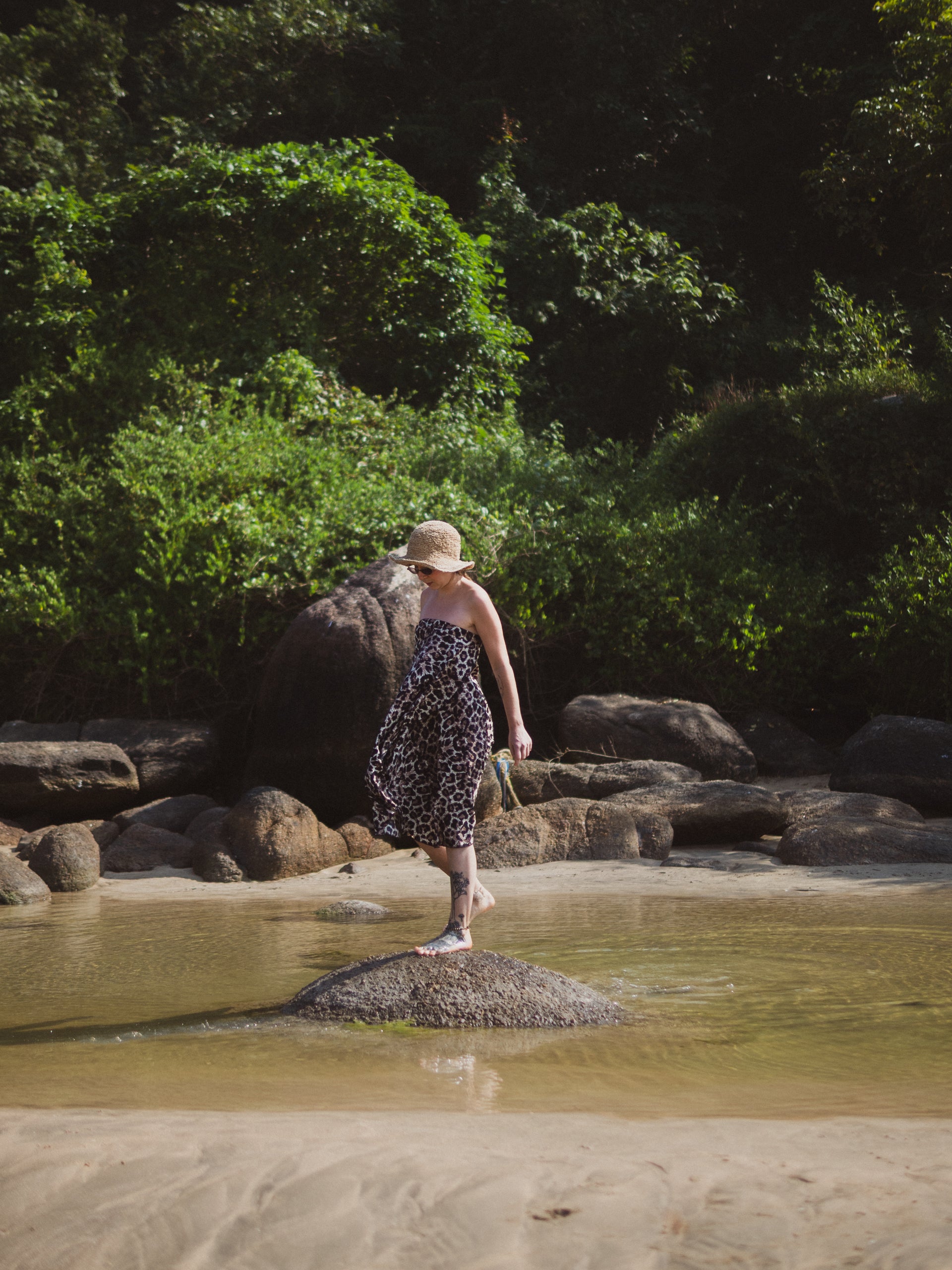 Leopard Print Midi Wrap Skirt