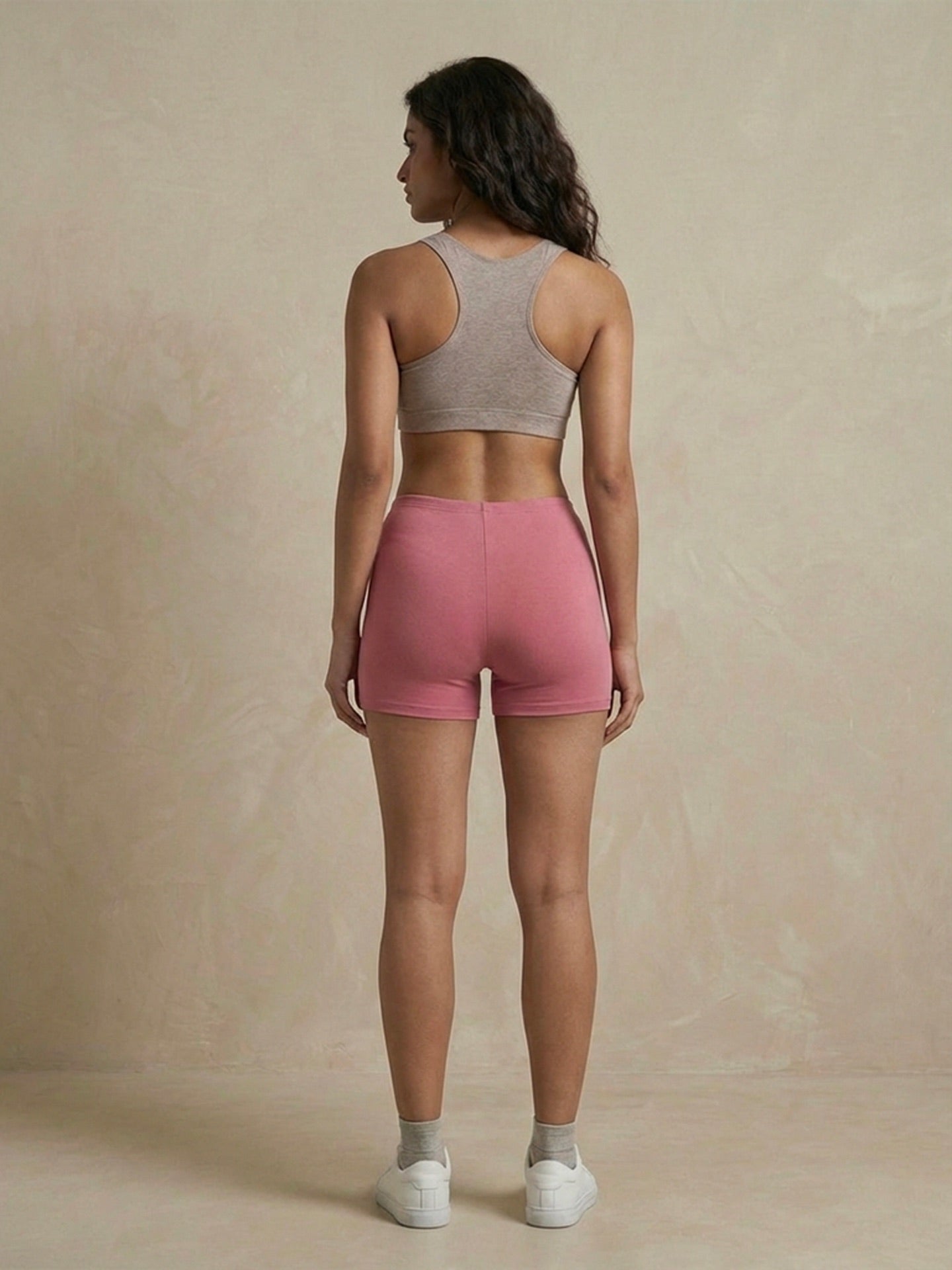 Second Skin Stretchy Bike Shorts (Pink)