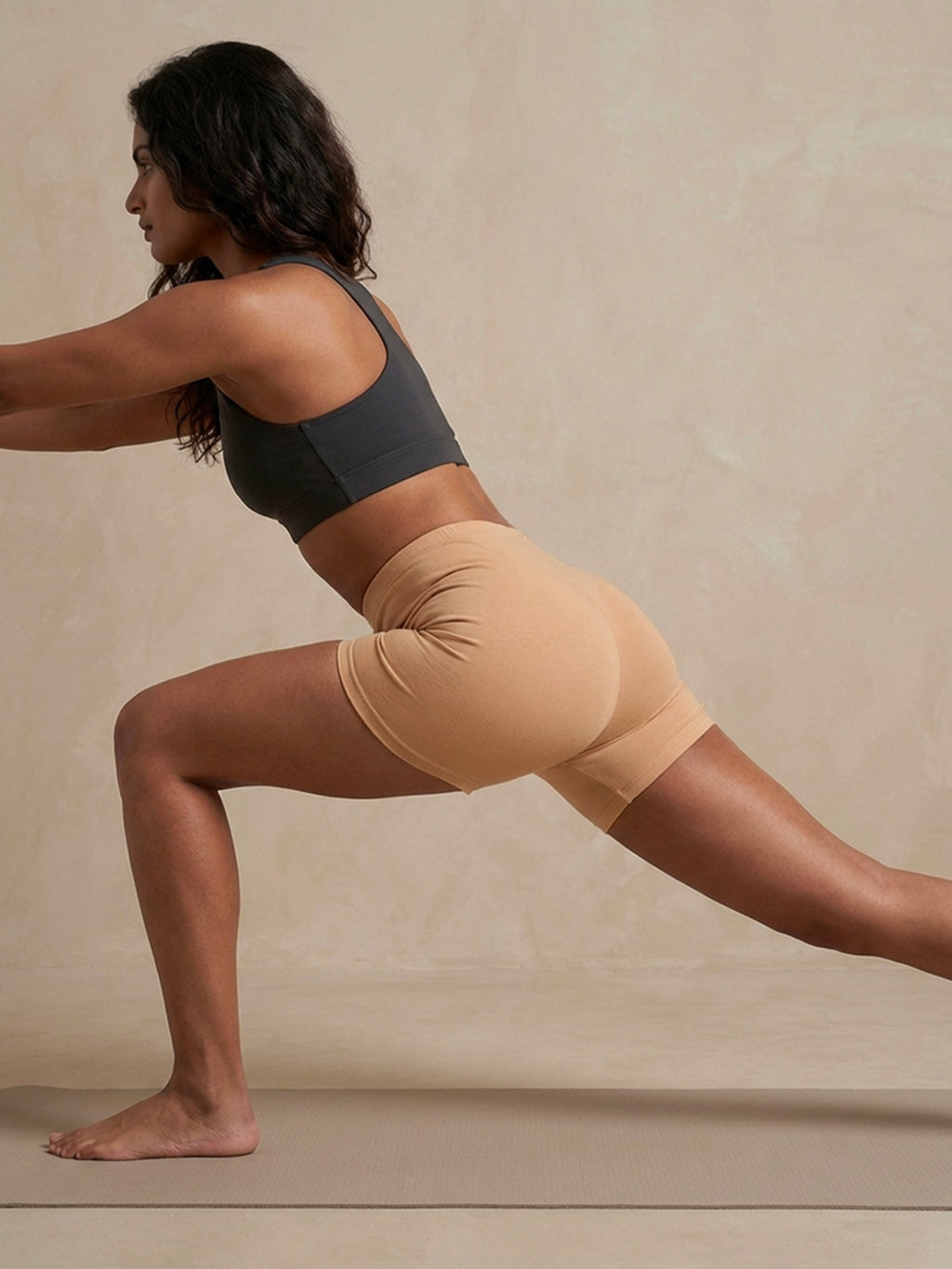 Second Skin Stretchy Bike Shorts (Skin Tone)